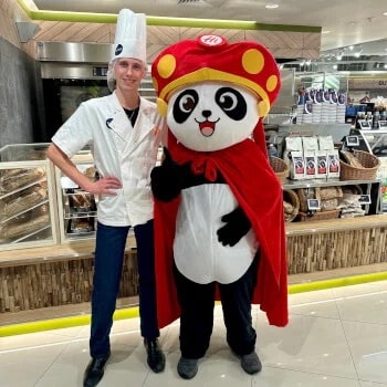 Our baker at work